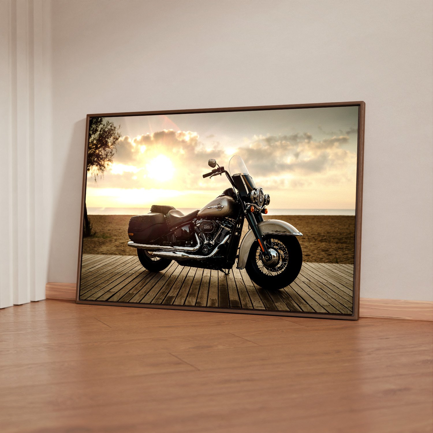 Quadro Decorativo 1 Tela Moto Harley-Davidson