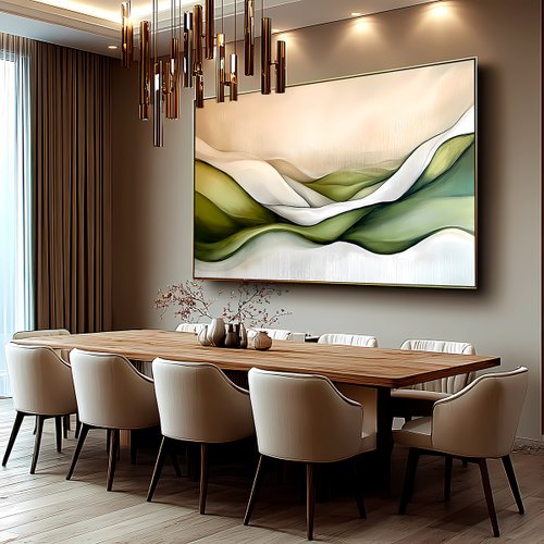 abastrato moderno fluido verde