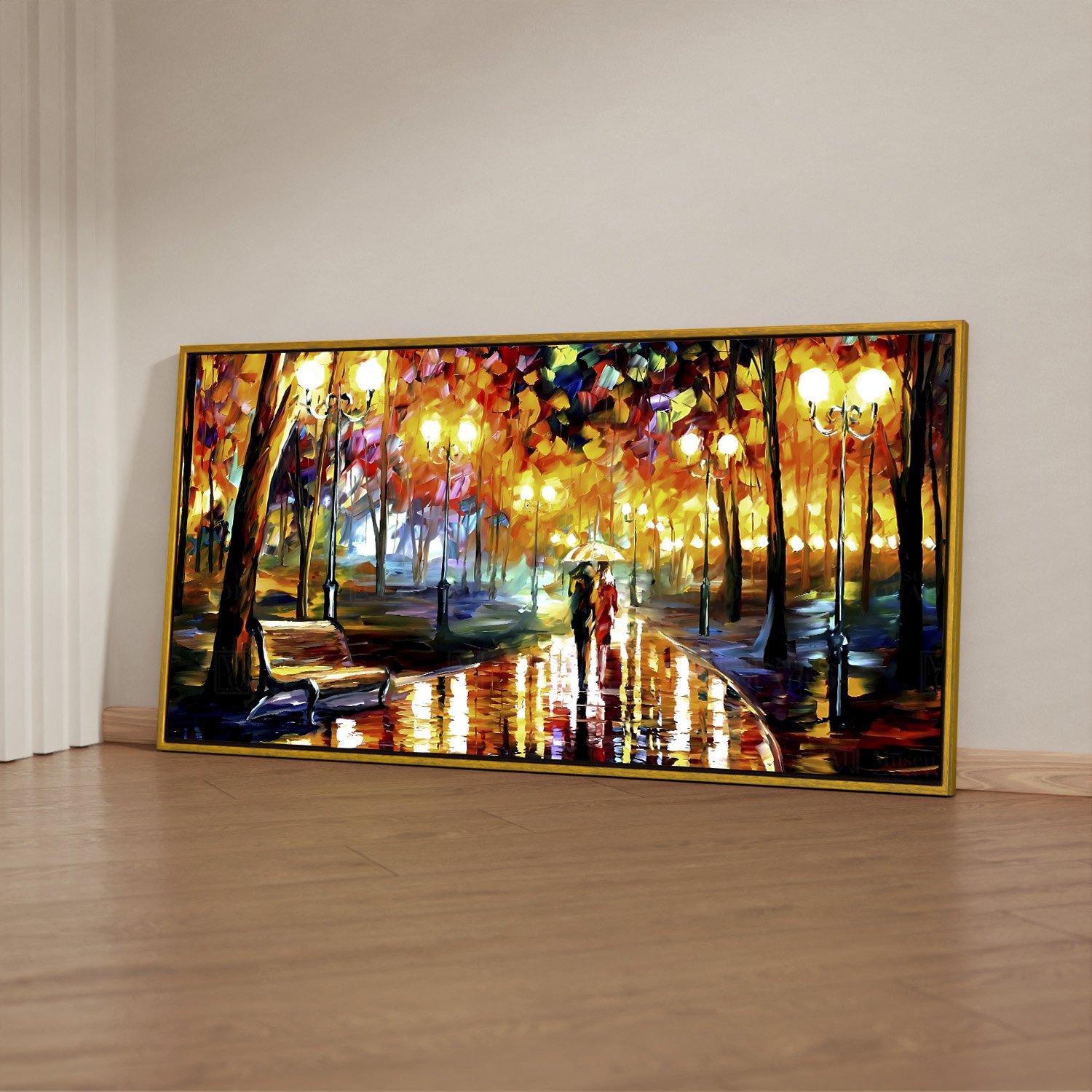 Quadro Decorativo 1 Tela Pintura Leonid Afremov Praça