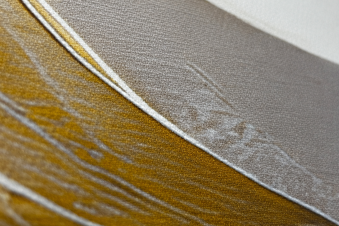 Textura e acabamento do quadro em canvas premium
